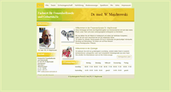 Desktop Screenshot of frauenarzt-dr-majchrowski.de